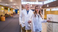 Dr. Wiener and Christopher Waters, Research Labs Director, WVU School of Dentistry