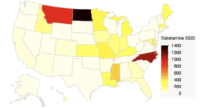 Prescriptions for esketamine (Spravato) per one-million Medicaid enrollees.