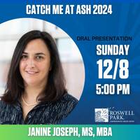 Janine Joseph, MS, MBA Senior Research Specialist Cancer Prevention & Control Roswell Park Comprehensive Cancer Center Buffalo, NY