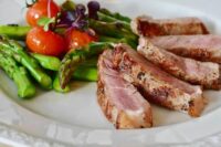 https://www.pexels.com/photo/grilled-meat-dish-served-on-white-plate-361184/