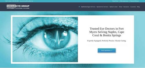 Snead Eye Group Official Website Screenshot