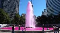 "JFK Plaza/ Breast Cancer Awareness" by nakashi is licensed under CC BY 2.0