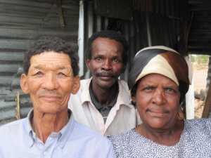 These are South African individuals in a household that exemplify the substantial skin pigmentation variability in the Khomani and Nama populations. Picture taken with consent for publication.