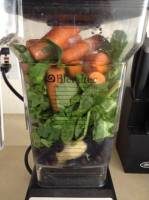 spinach in blender